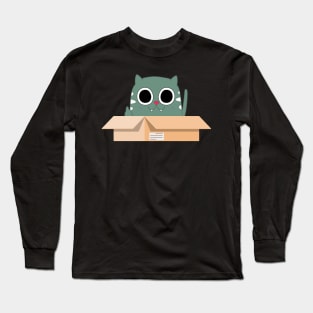 Cat in box. Long Sleeve T-Shirt